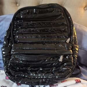 THINK ROYLN Quilted Black Backpack